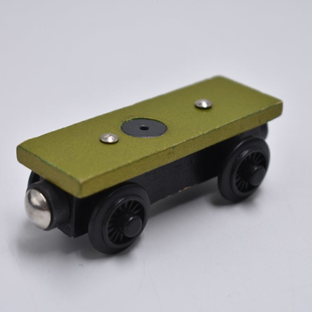 Flatbed Thomas The Tank Engine & Friends Wooden Railway Green Car 1997 Vintage